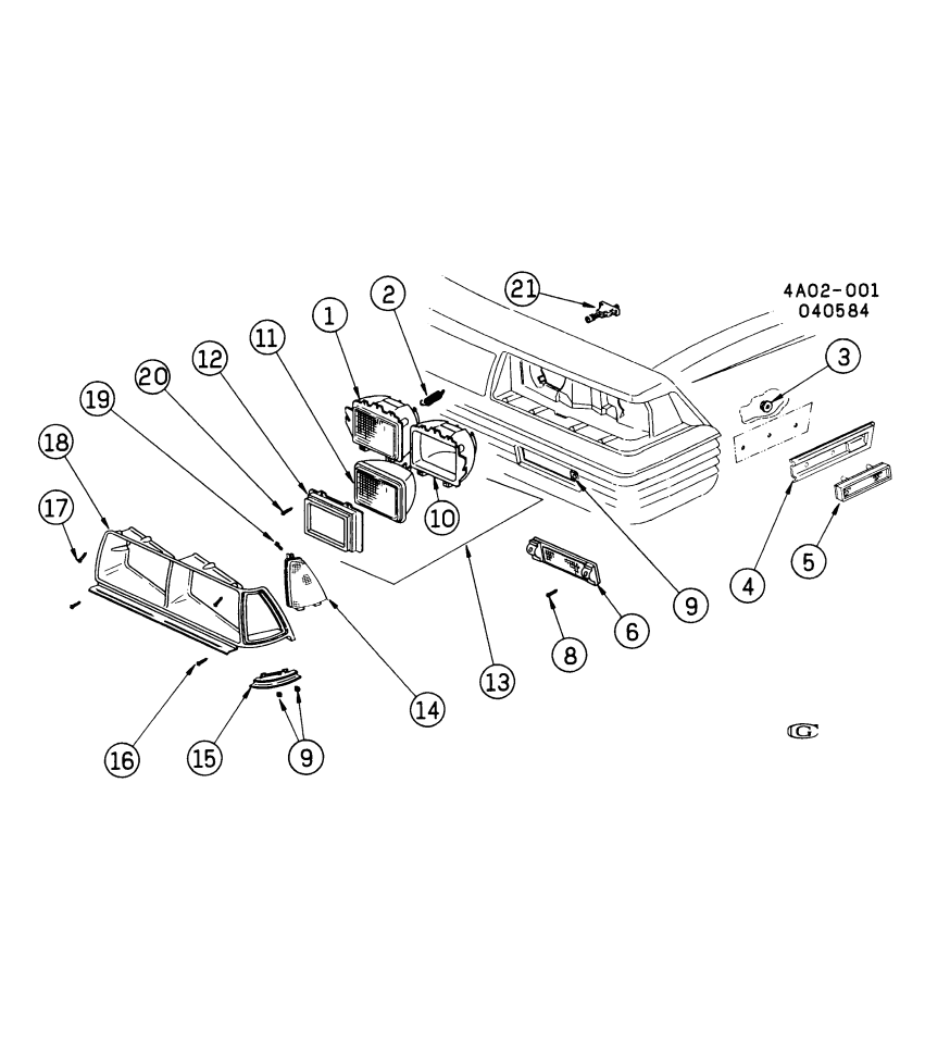 GM 25509372 Bezel,Headlamp Upper