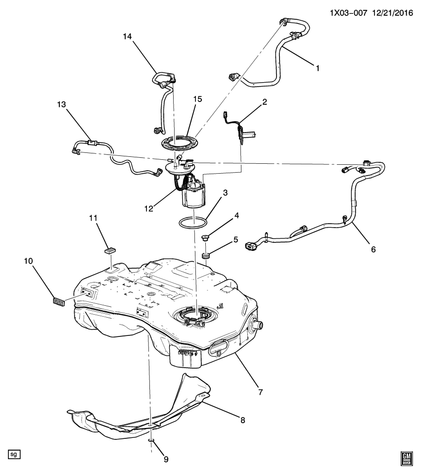 GM 84372921 Hose Assembly, F/Tnk Vent