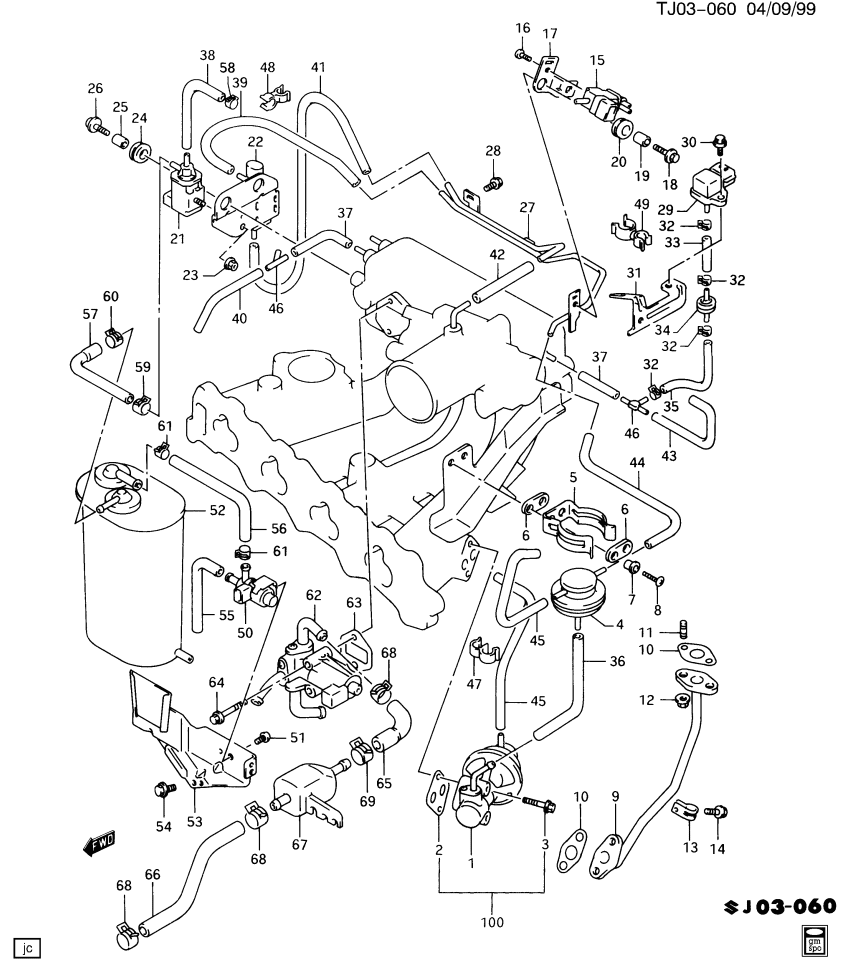 GM 30017988 Bracket,Evap Emission Canister