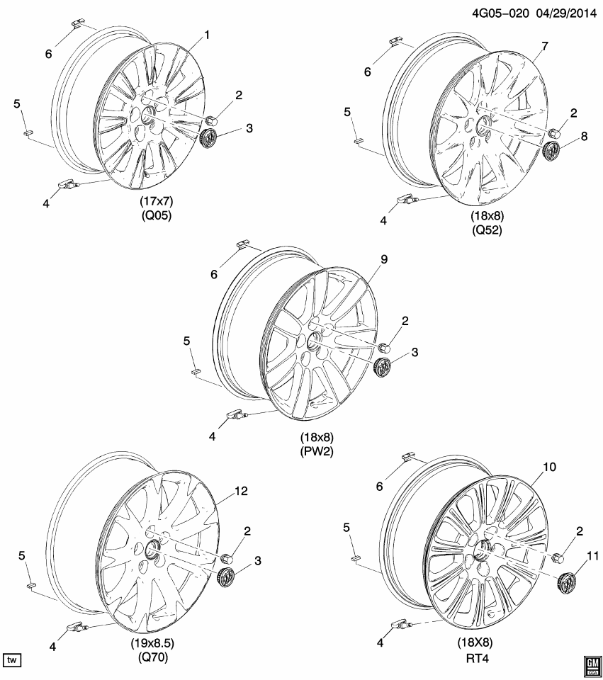 GM 9598737 Wheel Rim,18X8