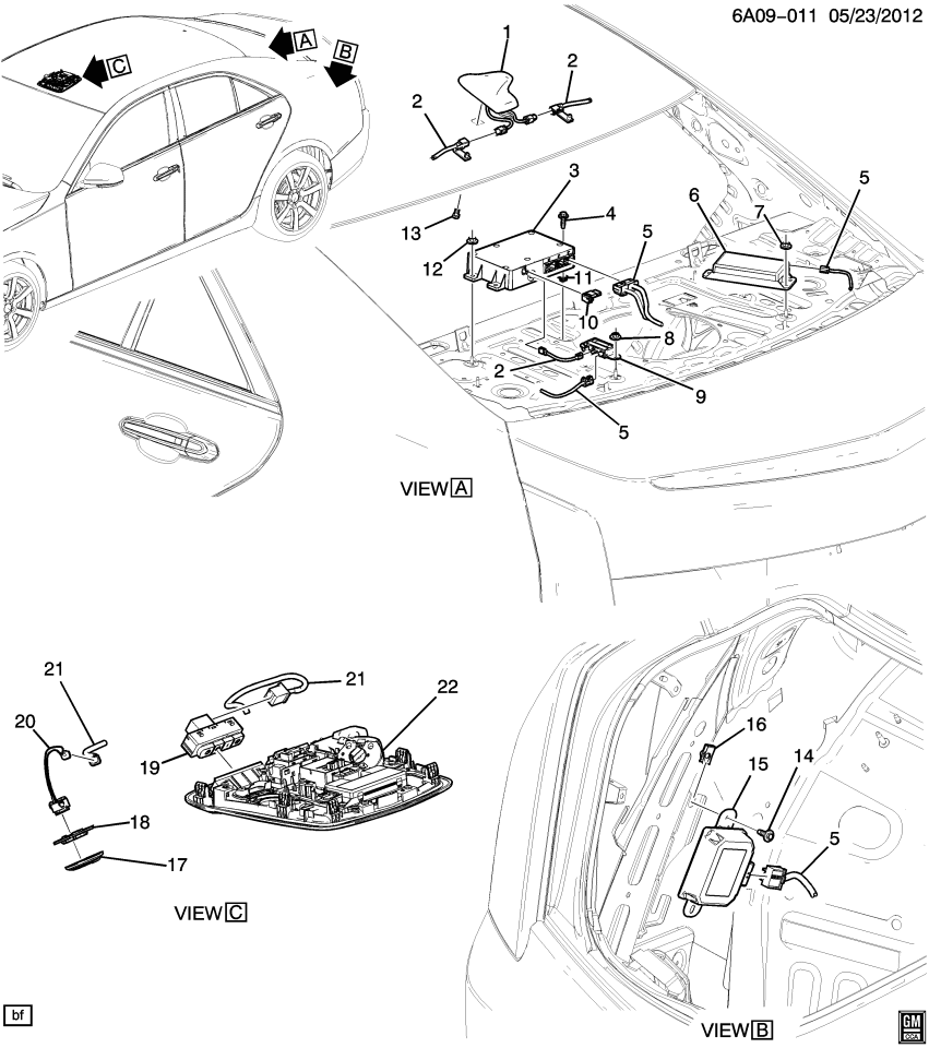 GM 23455393 Module Assembly, Comn Interface (W/ Mobile Telephone Transceiver) Black Enamel Over Zinc