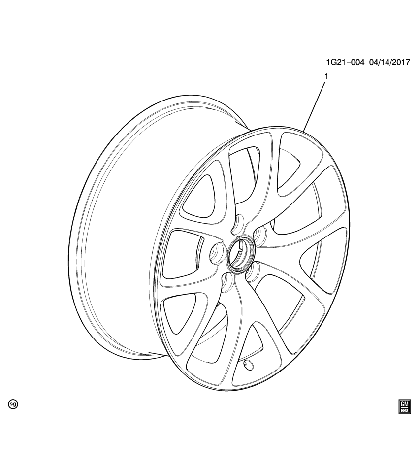 GM 19259849 Wheel Rim,Pkg *Install .30