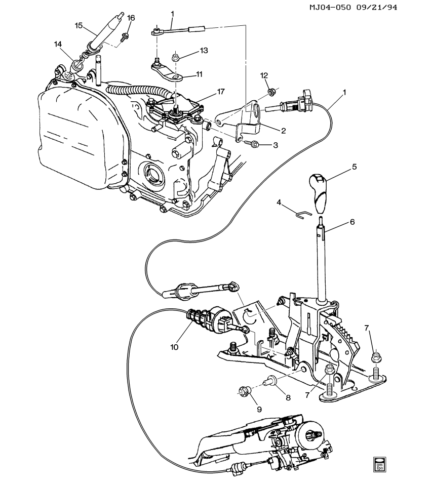 GM 22585978 Bracket, Automatic Transmission Range Selector Lever Cable