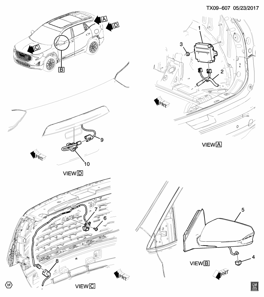 GM 23188735 Camera Assembly, Rear View Driver Information
