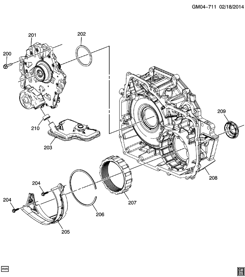 GM 24265361 Housing, Torque Converter & Differential (Machining)