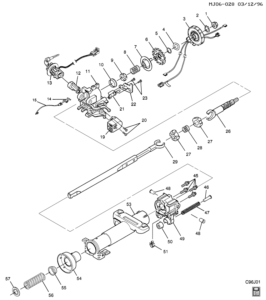 GM 26043488 Housing Asm,Steering Column (W/ Upper Steering Shaft)