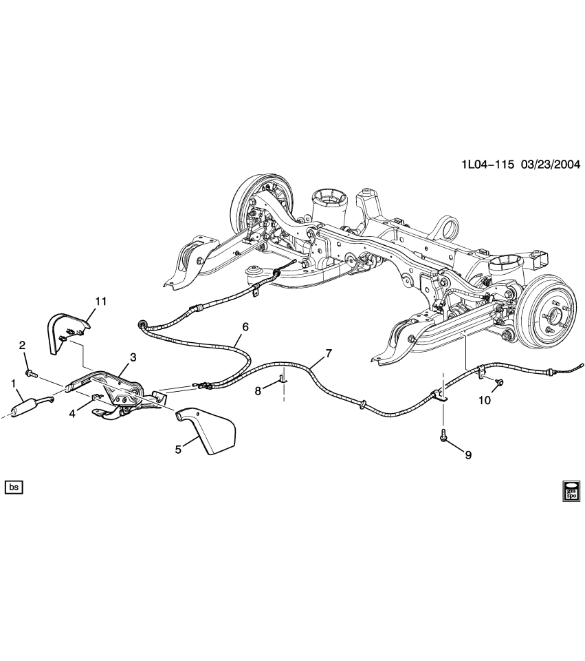 GM 15774052 Lever Assembly, Parking Brake