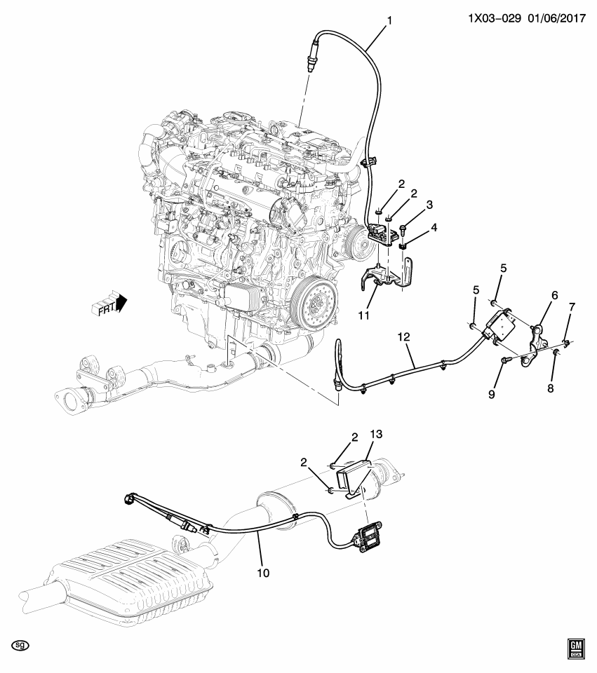 GM 55500611 Bracket, Nitrogen Oxide Sensor Control Module