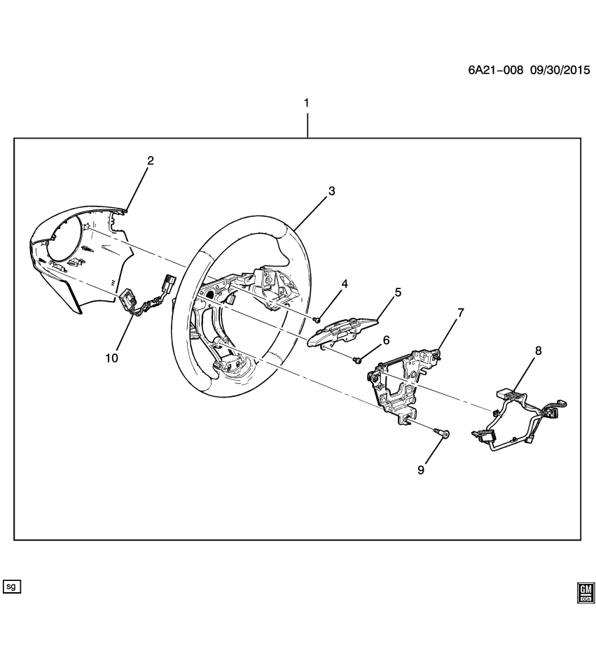 GM 84088599 Wheel Assembly, Steering (BLACK)(Insta)