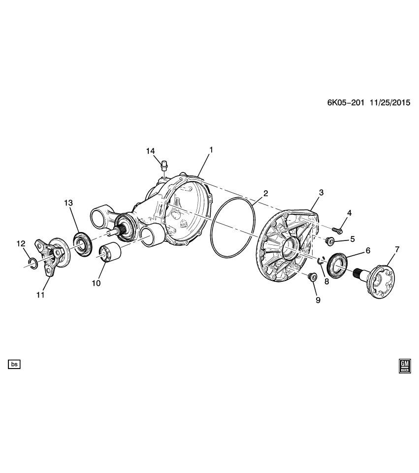 GM 11548960 Bolt, Differential Carrier Cover