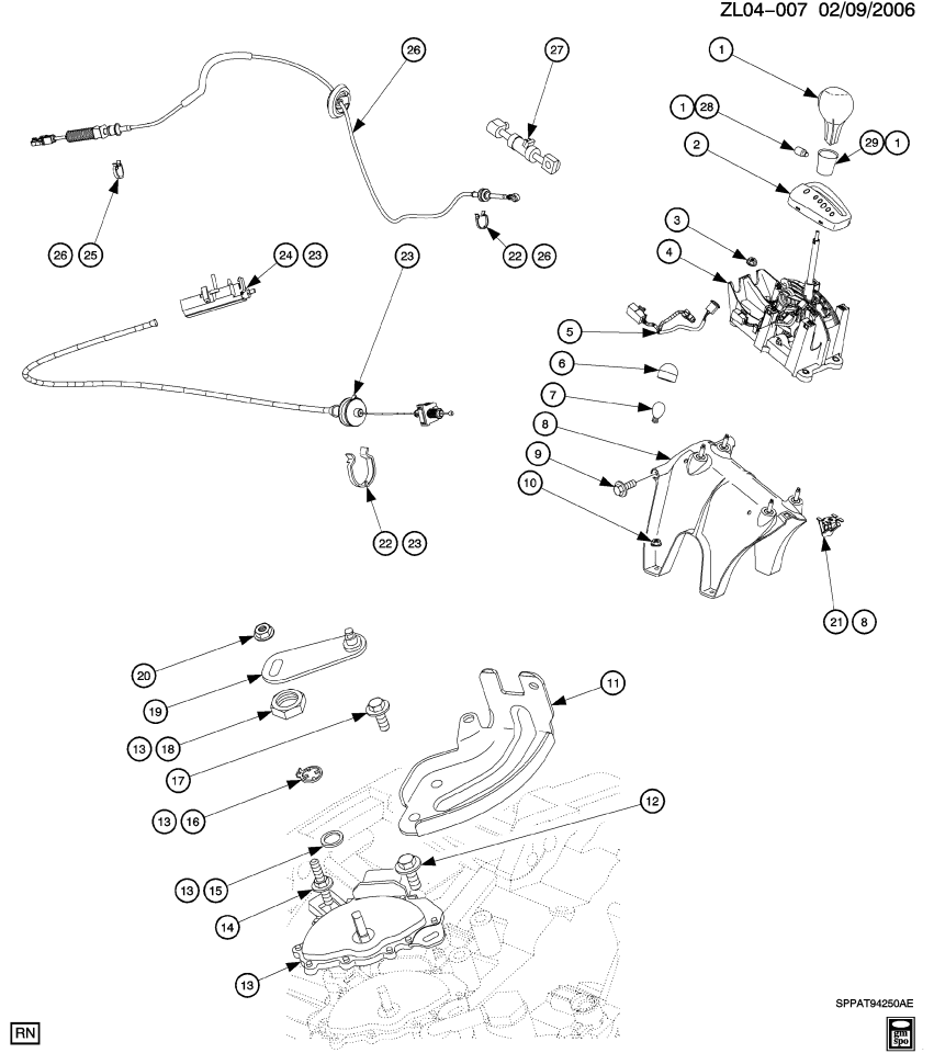 GM 24220591 Washer, Parking/Neutral Position Switch (Flat)