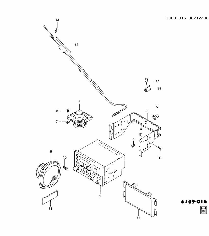 GM 30016022 Bracket,Radio