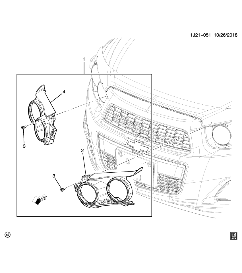 GM 95351689 Cover Pkg, Headlamp Protective (Green)(Insta)