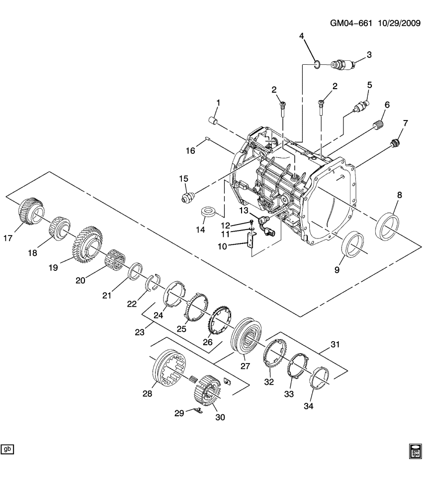 GM 24044779 SWITCH ASM,B/U LP