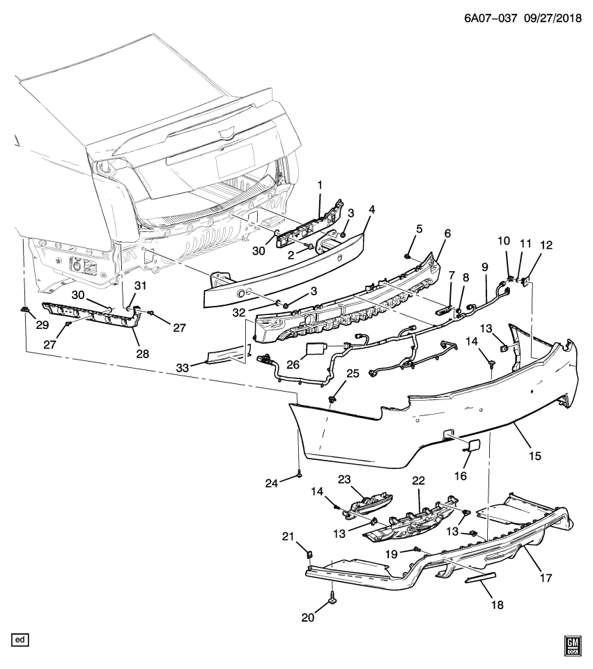 GM 84093507 Protector Assembly, Rear Bumper Fascia