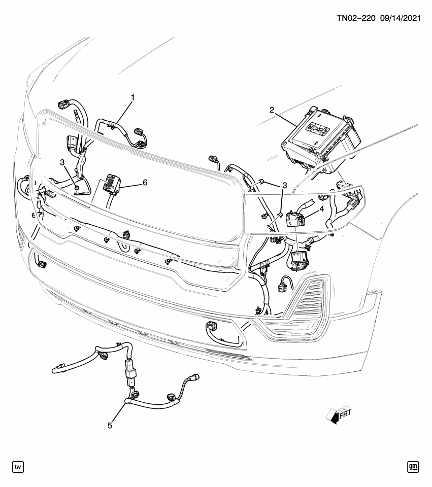 GM 84727397 Harness Assembly, Fwd Lp Wrg