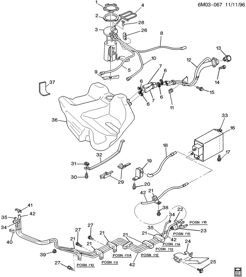 GM 25639653 Hose Assembly, Evap Emission Rear