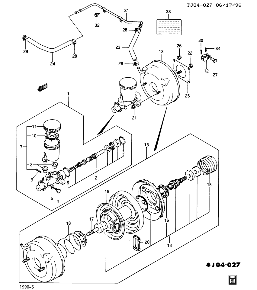 GM 91174274 Reservoir Asm,Master Cylinder (On Esn)
