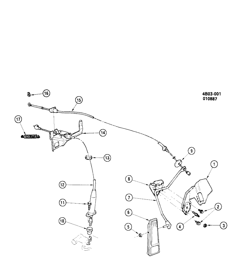 GM 555017 Pedal Assembly, Accelerator