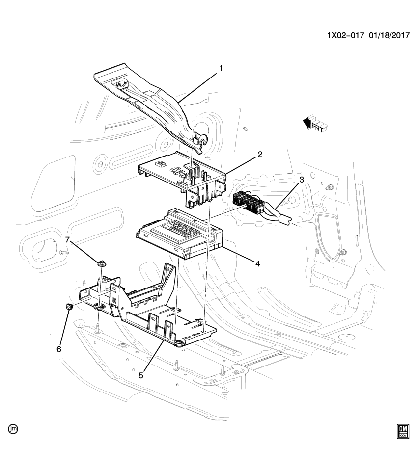 GM 84789697 Bracket Assembly, Bcm