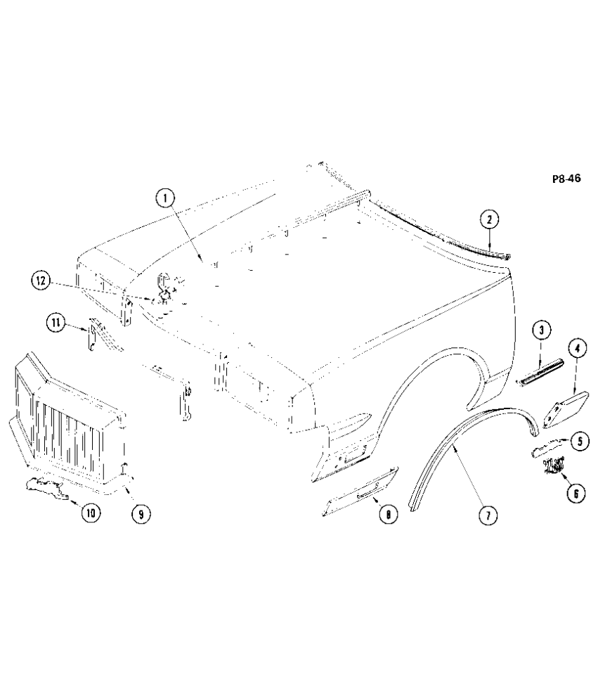 GM 10013536 Molding,Hood Center