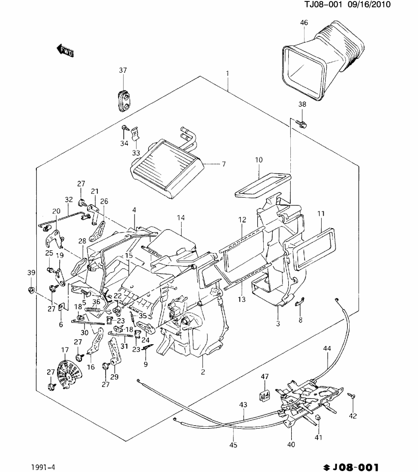 GM 96059012 Gasket, Heater Case Bolt