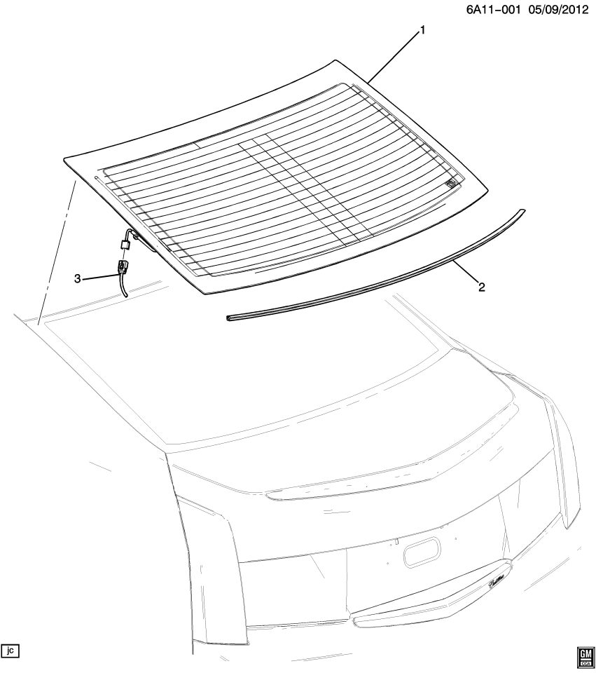 GM 23339087 Window Asm,Rear