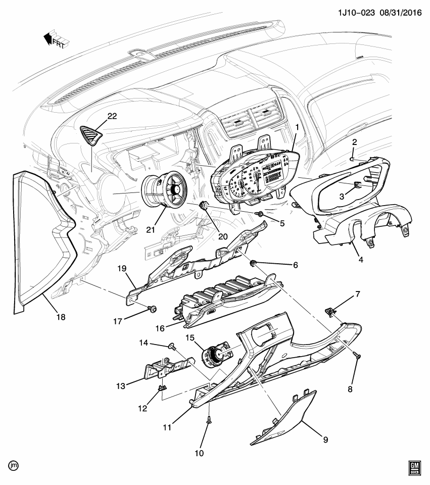 GM 42693978 CLUSTER ASM-INST