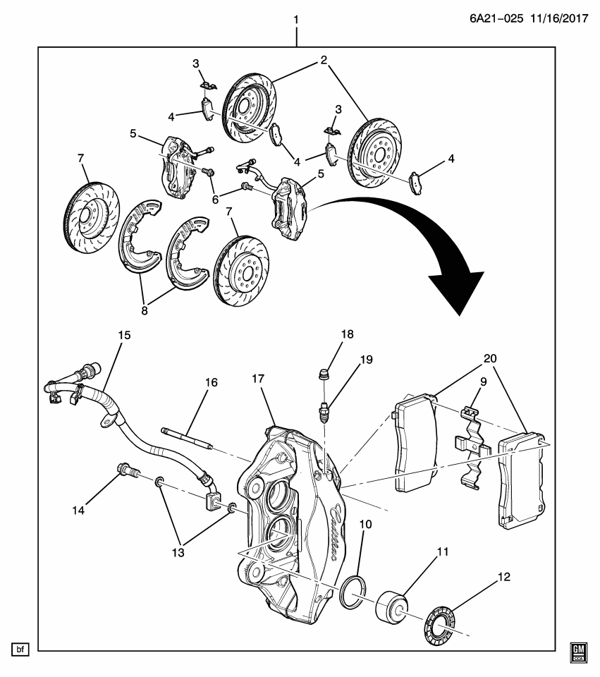GM 85138429 PAD KIT-RR DISC BRK