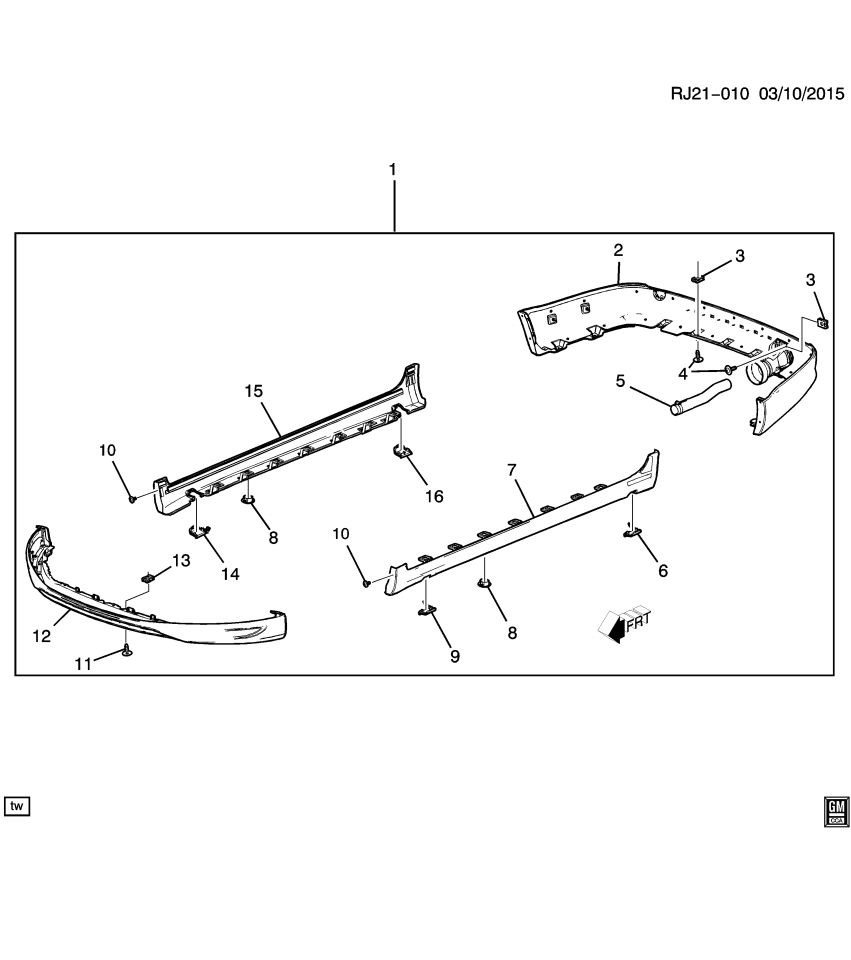 GM 95229949 Trim, Exhaust Tail Pipe