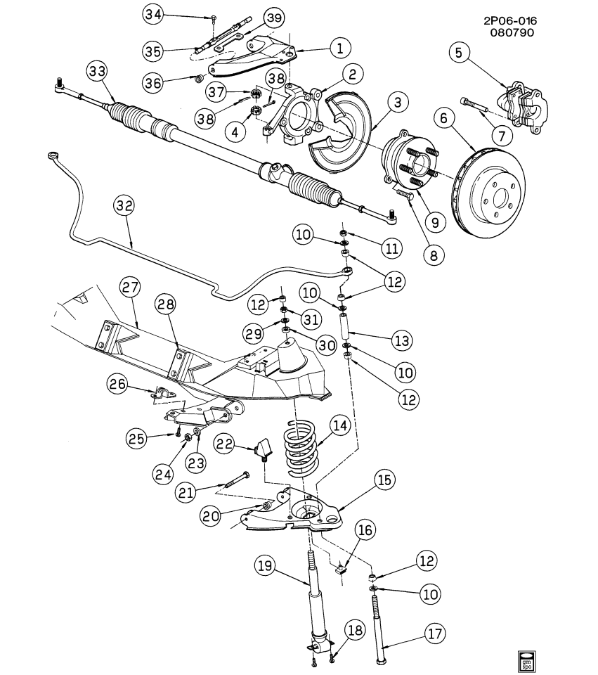 GM 22046800 Front Shock Absorber Assembly
