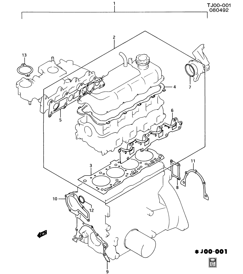 GM 96065276 Gasket