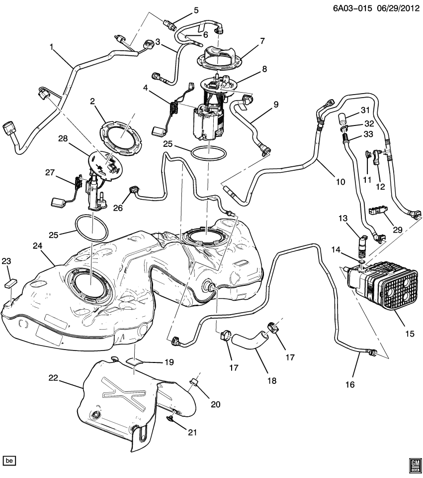 GM 84679403 Hose Assembly, F/Tnk Vent