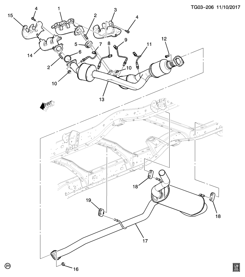 GM 84757029 Muffler Assembly, Exh (W/ Exh Pipe)