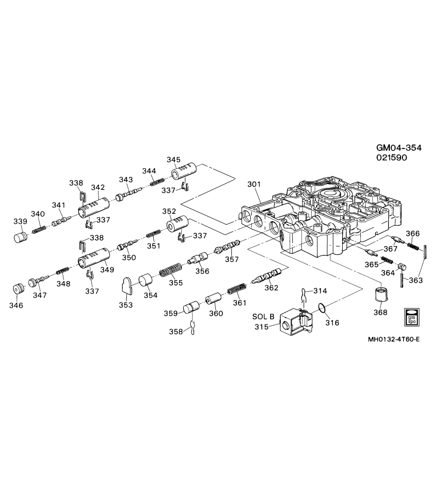 GM 8651740 PLUG, Transmission Main Control Valve Body