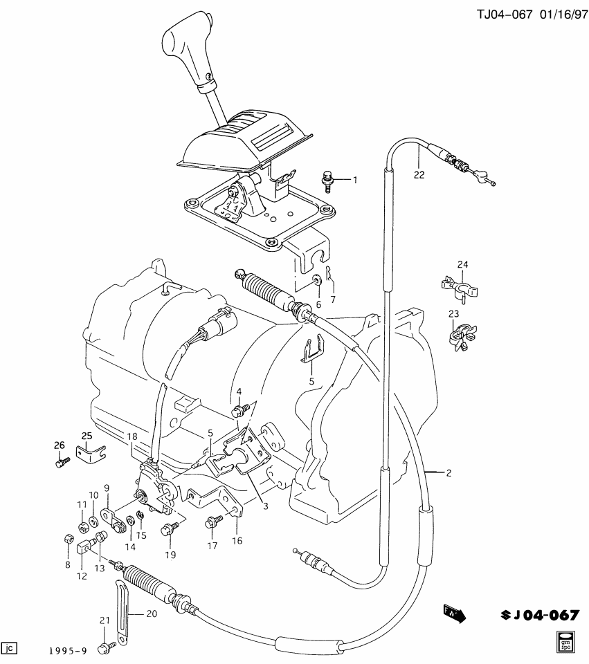 GM 96058415 BRACKET, Transmission Vacuum