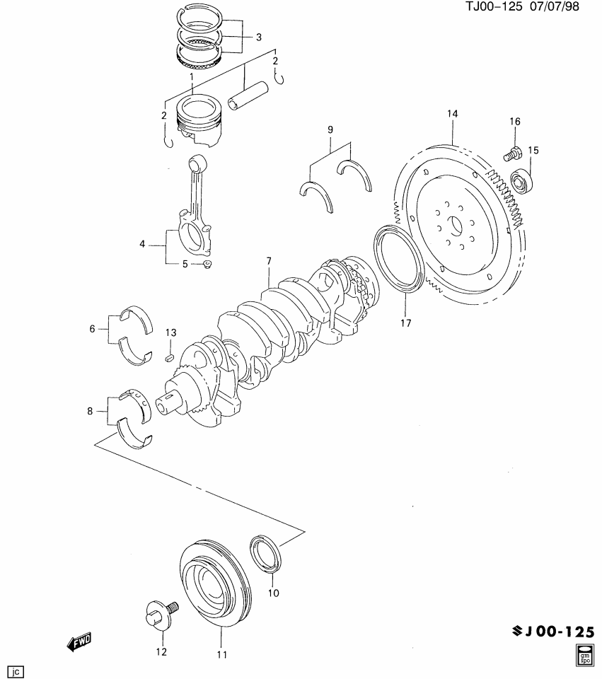 GM 91174411 Flywheel