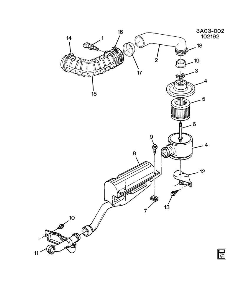 GM 10220086 BRACKET, Air Cleaner