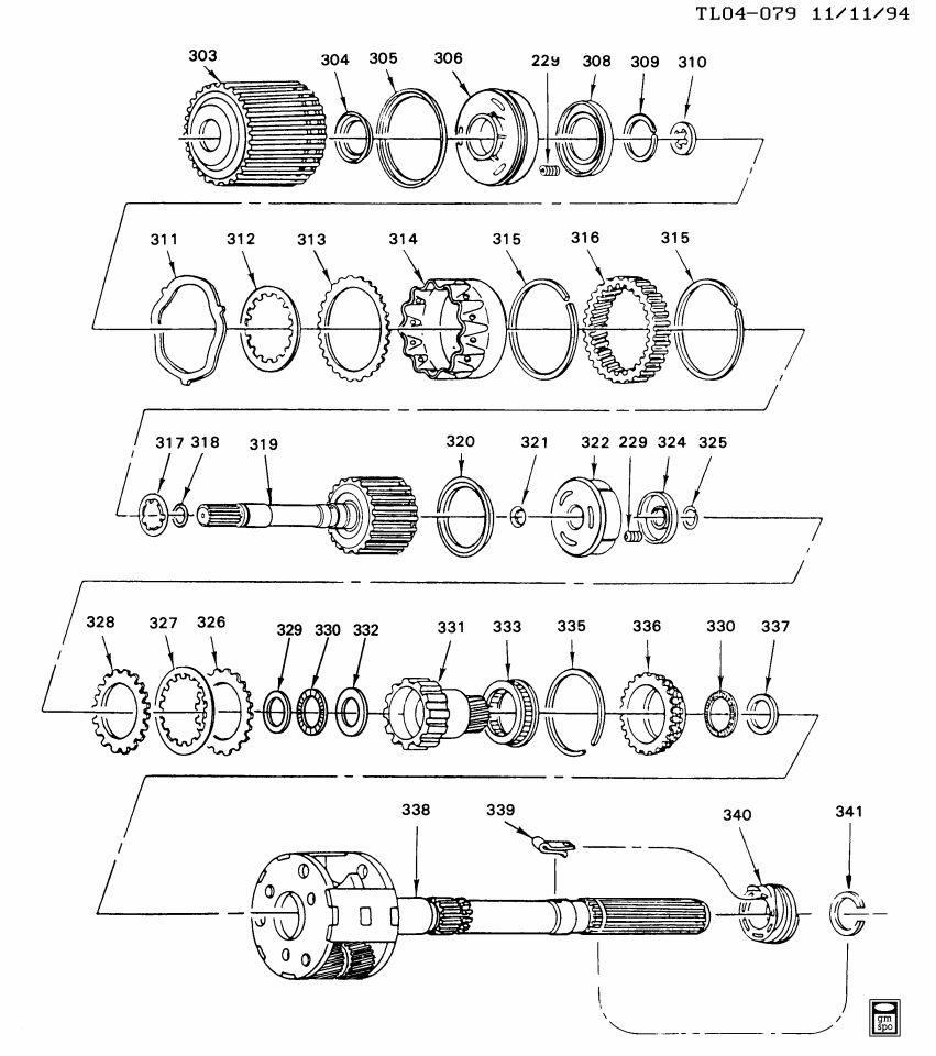GM 96041815 Clutch Asm,3rd (Kit)