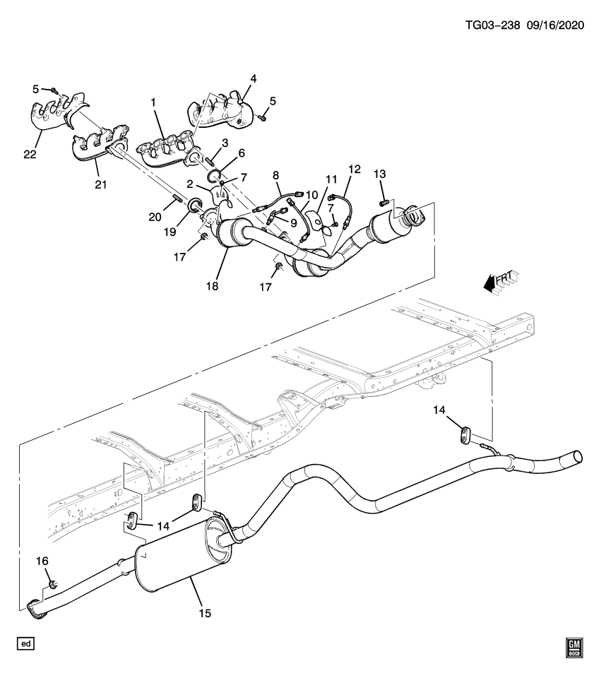 GM 84808047 Muffler Assembly, Exh (W/ Exh Pipe)