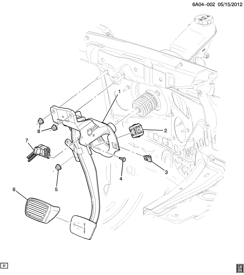 GM 22910178 Pad Assembly, Brake Pedal