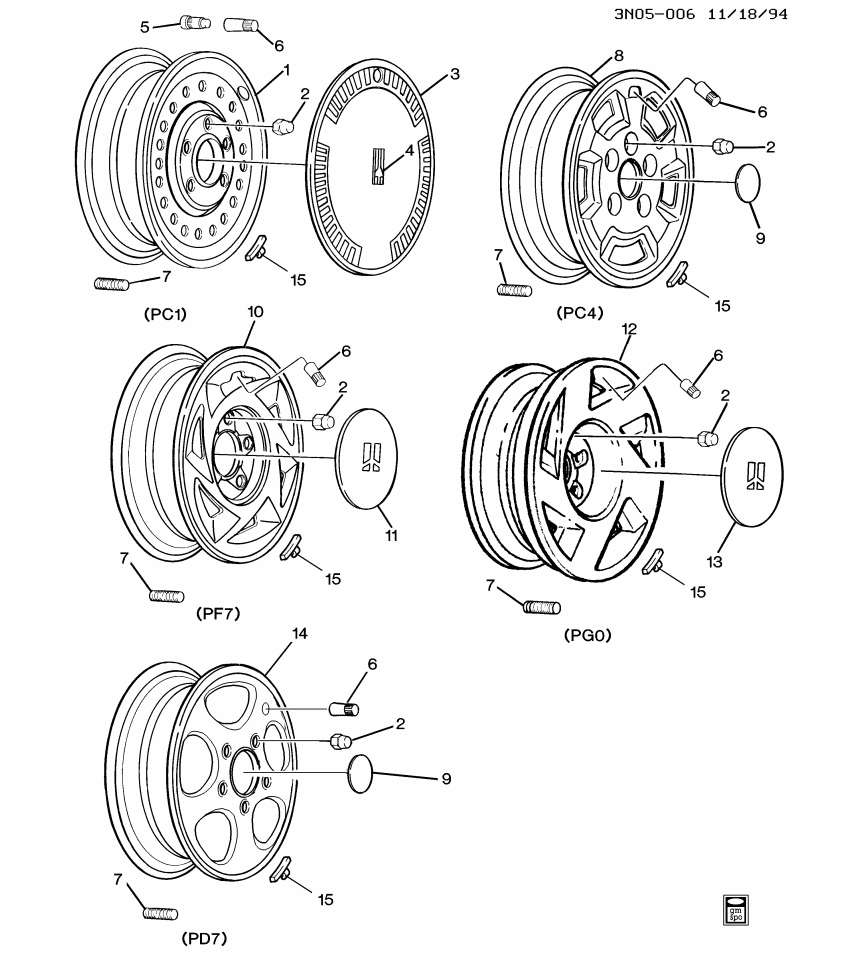 GM 22581554 Wheel Rim Assembly, 14X6