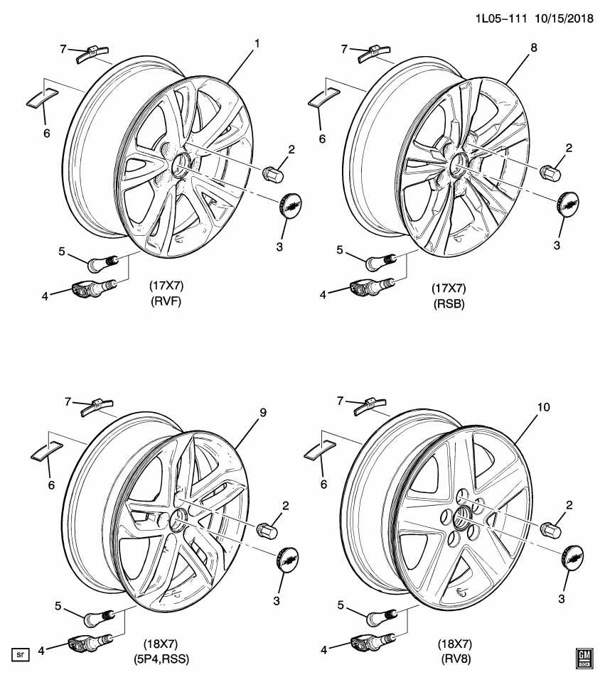 GM 84167848 Wheel Rim, Front & Rear