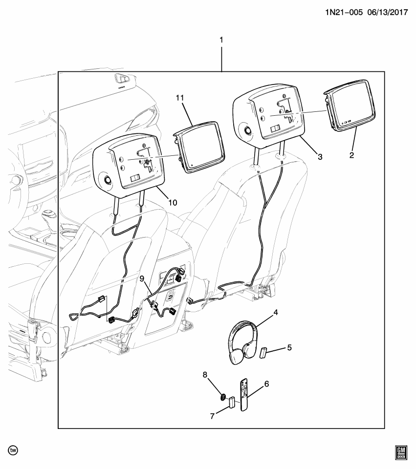 GM 84561497 Player Assembly, Video