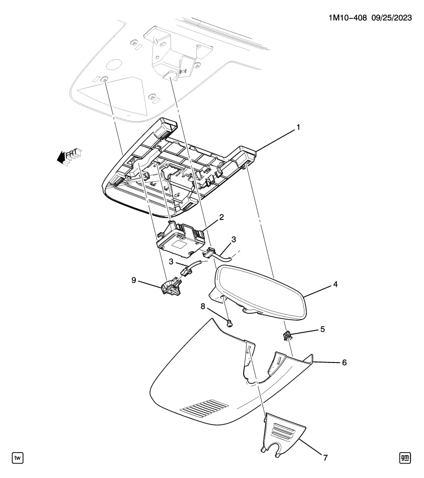 GM 86586313 BRACKET ASM-FV DRVR INFO CAMERA