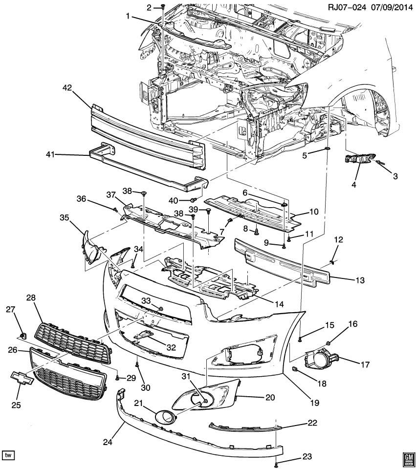 GM 13212519 Bolt/Screw, Driver Information Display