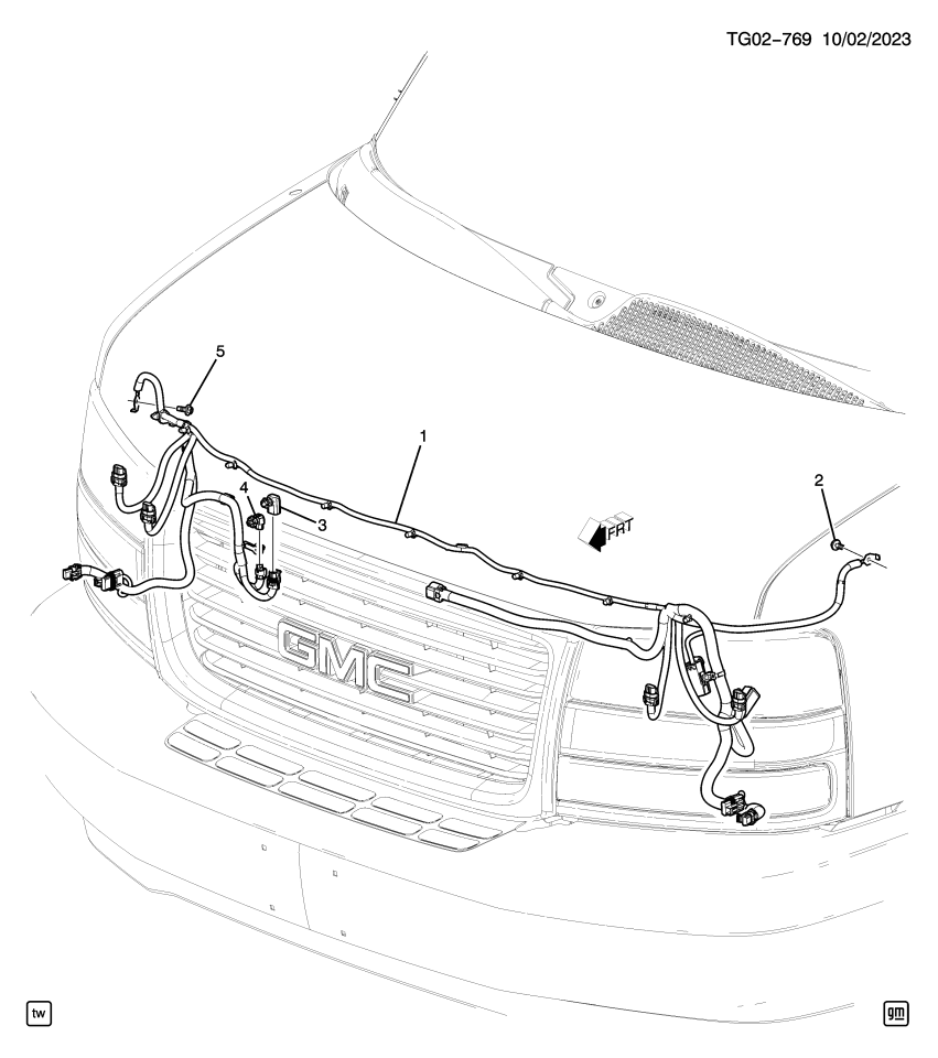 GM 84565388 Harness Assembly, Fwd Lp Wrg