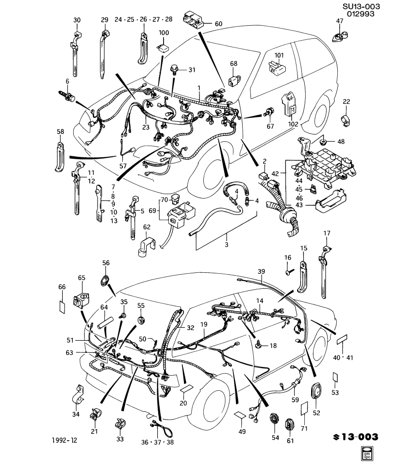 GM 96060452 Harness,Body Rear Wiring