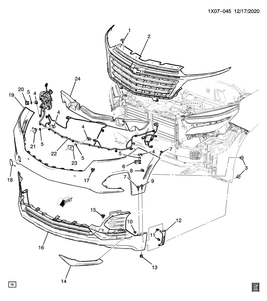 GM 84424452 Bracket, Front Park Asst Alarm Sen