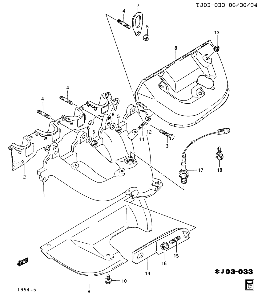 GM 96058011 Shield,Exhaust Manifold Lower Heat